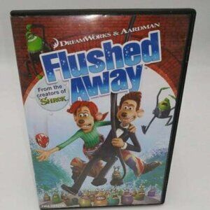Flushed Away DVD 2007 Full Scrn Dreamworks Animation Kate Winslet Hugh Jackman